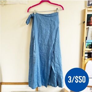 3/$50 CAPULET Baby Blue Wrap Skirt
